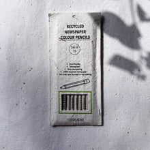 Load image into Gallery viewer, Color pencil set made from recycled paper, plastic-free and ideal for eco-friendly art