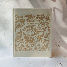 Load image into Gallery viewer, undated planner made from eco-friendly handmade paper for daily, weekly, and monthly organization