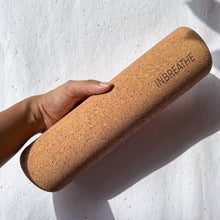 Load image into Gallery viewer, Eco-friendly yoga roller made of cork, ideal for yoga stretching and spine alignment