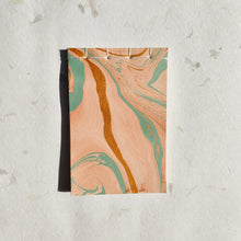 Load image into Gallery viewer, Handmade Paper Notepad | Peach Marble
