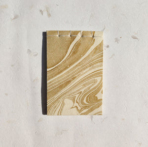 Handmade Paper Notepad | Golden Marble