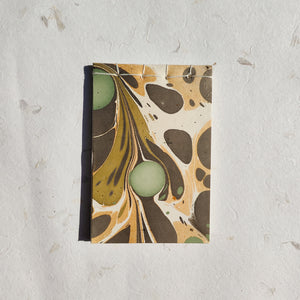 Handmade Paper Notepad | Brown Marble
