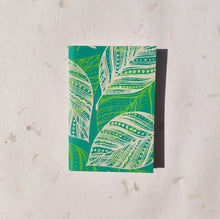 Load image into Gallery viewer, Handmade Paper Pocket Notebook | Leaves
