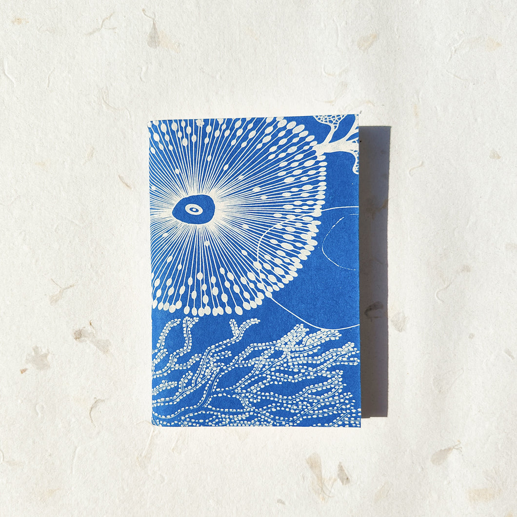 Handmade Paper Pocket Notebook | Coral reef