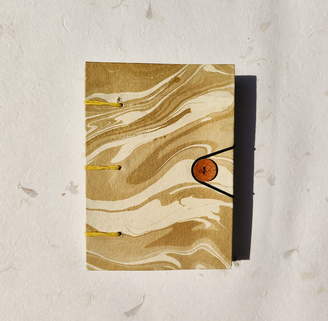 Handmade Notebook |  Multilayer | Golden Marble