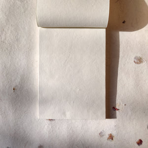 Handmade Paper Notepad | Peach Marble