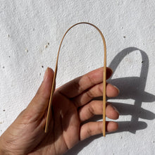Load image into Gallery viewer, Eco-friendly bamboo tongue scraper made from sustainable materials
