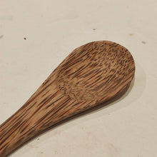 Load image into Gallery viewer, Reusable spoon made from reclaimed coconut wood — a sustainable alternative to plastic cutlery.
