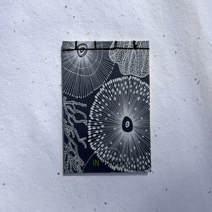 eco notebook with sea coral design made using natural handmade sheets