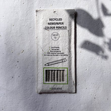 Load image into Gallery viewer, Color pencil set made from recycled paper, plastic-free and ideal for eco-friendly art
