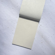 Load image into Gallery viewer, inside view of handmade notepad made from eco friendly khadi paper
