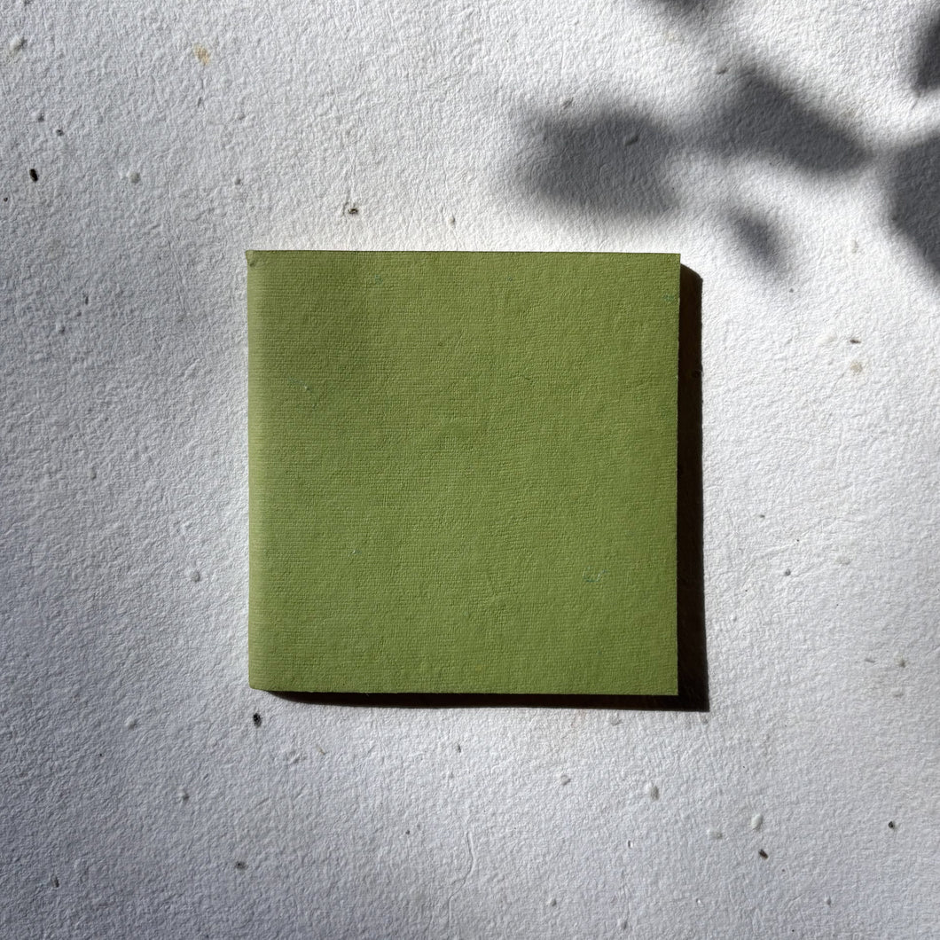 Handmade pocket notebook made using recycled paper