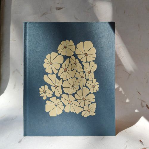 handmade ruled notebook made with recycled paper for sustainable writing and notes