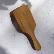 Load image into Gallery viewer, Organic bamboo bristle brush with wide design for thick or long hair care.
