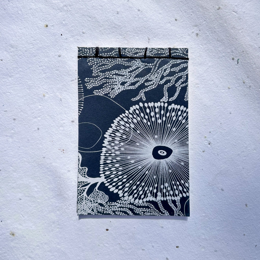 coral inspired handmade paper notepad made from sustainable materials
