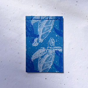 turtle themed recycled paper notebook ideal for daily journaling