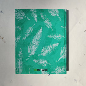 Handmade Paper Notebook Hardcover | Feathers