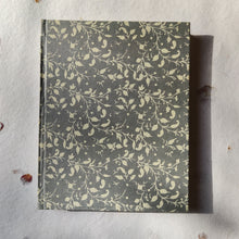Load image into Gallery viewer, Handmade Paper Notebook | Grey Floral
