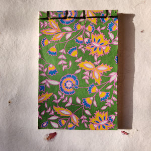 Handmade Paper Notepad | Green Floral
