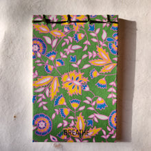 Load image into Gallery viewer, Handmade Paper Notepad | Green Floral

