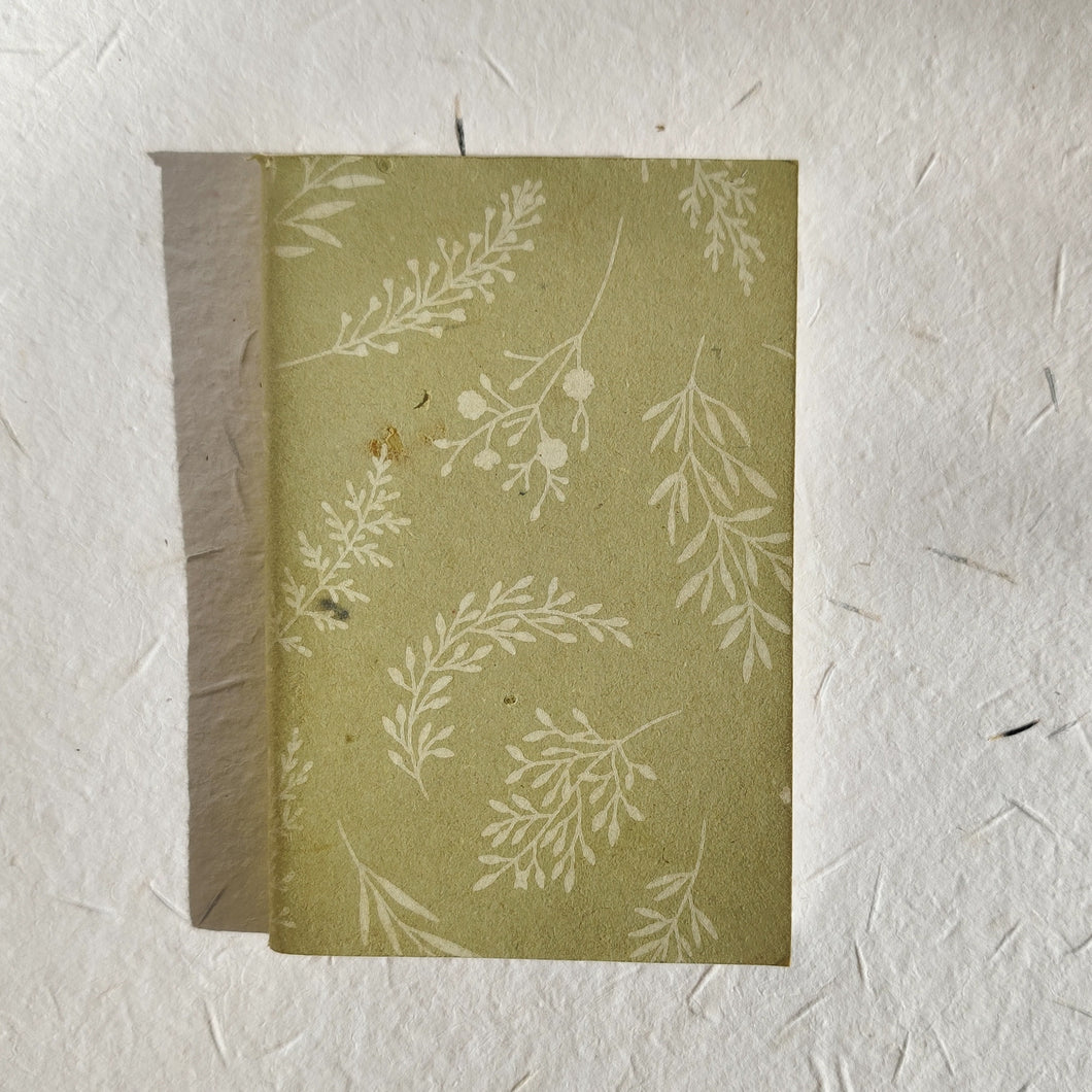 Handmade Paper Pocket Notebook | Foliage