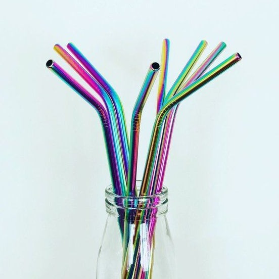 Stainless Steel Colorful Drinking Straws